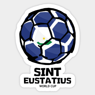 Sint Eustatius Football Country Flag Sticker